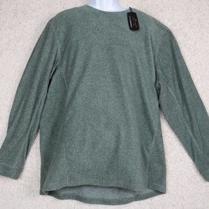 Greg Norman*‎ Men's Long Sleeve Crew Neck Pullover Green Sweater Size~ XXL